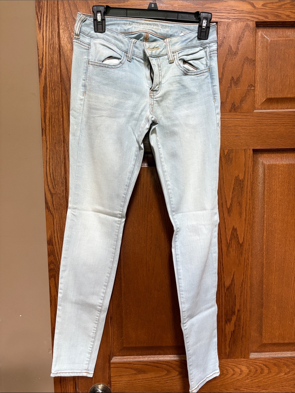 Light Wash Womens Skinny Jeans - Casual Stretch Denim Size 4